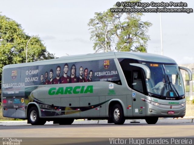 Viação Garcia 7686 na cidade de Maringá, Paraná, Brasil, por Victor Hugo Guedes Pereira. Número da foto: #1799952.