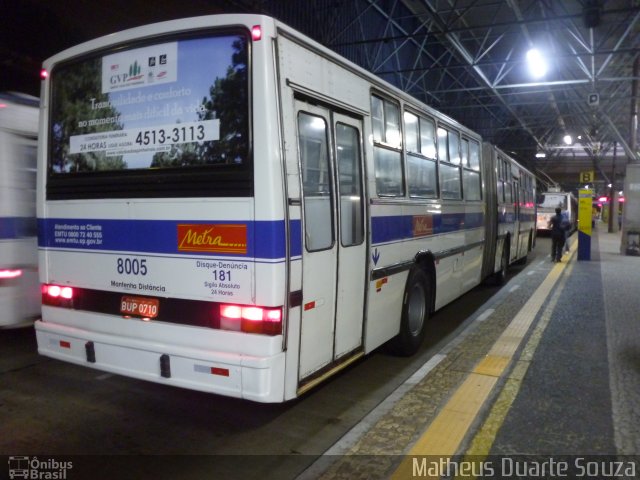 Metra - Sistema Metropolitano de Transporte 8005 na cidade de São Bernardo do Campo, São Paulo, Brasil, por Matheus Duarte Souza. ID da foto: 1800963.