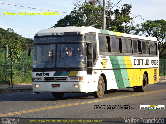 Empresa Gontijo de Transportes 8605 na cidade de Belo Horizonte, Minas Gerais, Brasil, por Valter Francisco. ID da foto: 1801166.