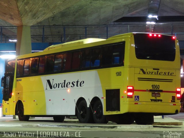 Viação Nordeste 1060 na cidade de Fortaleza, Ceará, Brasil, por João Victor. Número da foto: #1802858.