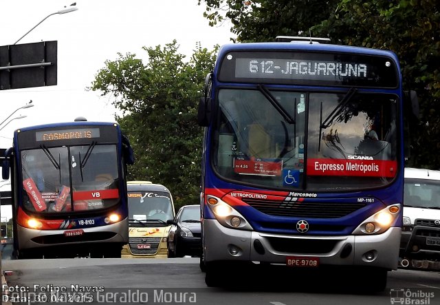 Expresso Metrópolis Transportes e Viagens MP-1161 na cidade de Campinas, São Paulo, Brasil, por Felipe Navas Geraldo Moura . Número da foto: #1802172.