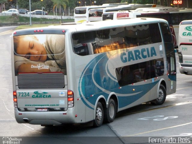 Viação Garcia 7234 na cidade de Ribeirão Preto, São Paulo, Brasil, por Fernando Reis. Número da foto: #1802416.