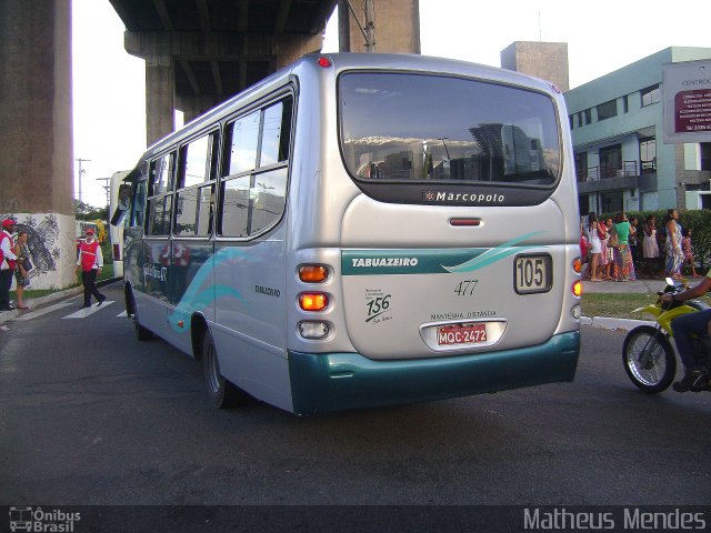 Viação Tabuazeiro 477 na cidade de Vitória, Espírito Santo, Brasil, por Matheus Mendes. Número da foto: #1806107.