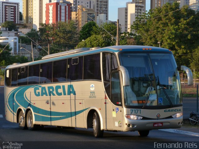 Viação Garcia 7171 na cidade de Ribeirão Preto, São Paulo, Brasil, por Fernando Reis. Número da foto: #1804061.