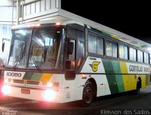 Empresa Gontijo de Transportes 10080 na cidade de Belo Horizonte, Minas Gerais, Brasil, por Kleisson  dos Santos. Número da foto: #1803926.