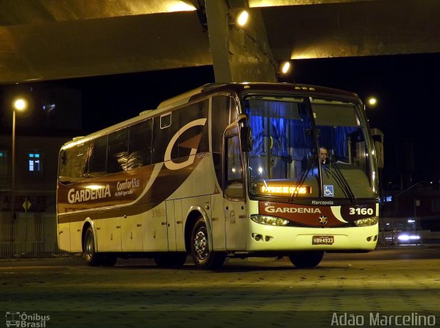 Expresso Gardenia 3160 na cidade de Belo Horizonte, Minas Gerais, Brasil, por Adão Raimundo Marcelino. ID da foto: 1804585.