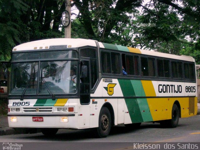 Empresa Gontijo de Transportes 8805 na cidade de Belo Horizonte, Minas Gerais, Brasil, por Kleisson  dos Santos. ID da foto: 1803913.