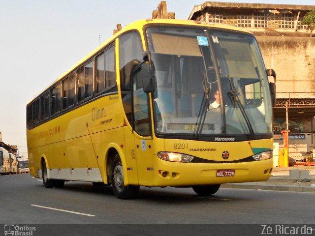 Viação Itapemirim 8201 na cidade de Rio de Janeiro, Rio de Janeiro, Brasil, por Zé Ricardo Reis. Número da foto: #1769897.