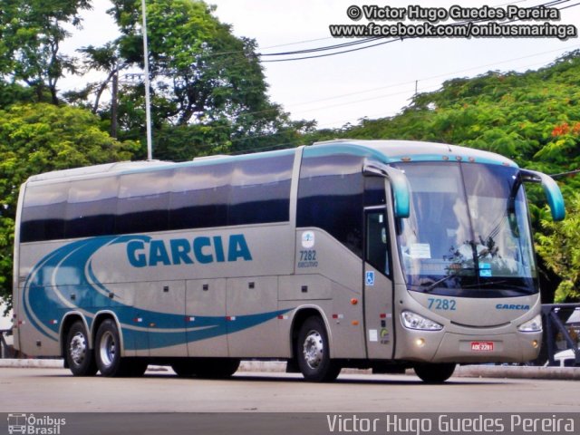 Viação Garcia 7282 na cidade de Maringá, Paraná, Brasil, por Victor Hugo Guedes Pereira. ID da foto: 1769527.