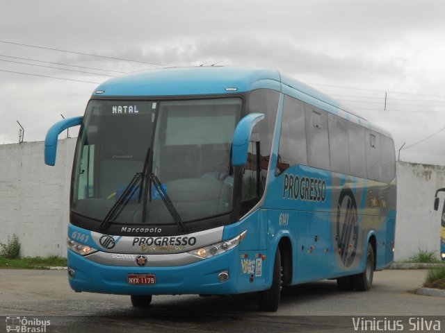 Auto Viação Progresso 6141 na cidade de Recife, Pernambuco, Brasil, por Vinicius Silva. Número da foto: #1768995.