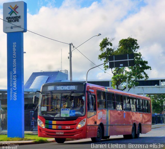 CRT - Cidade do Recife Transportes 263 na cidade de Recife, Pernambuco, Brasil, por Daniel Cleiton  Bezerra. Número da foto: #1807530.