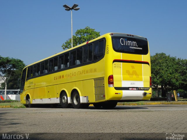 Viação Itapemirim 8091 na cidade de São Paulo, São Paulo, Brasil, por Marcos Vinícius Vale Silva. ID da foto: 1806700.