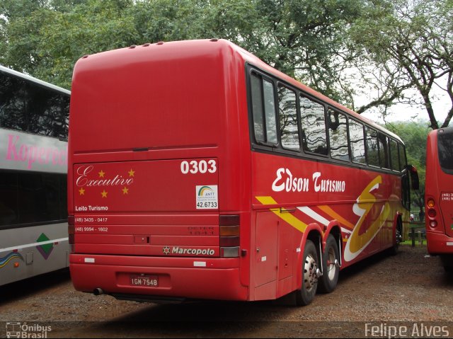 Edson Turismo 0303 na cidade de Sapucaia do Sul, Rio Grande do Sul, Brasil, por Felipe Alves. ID da foto: 1808745.