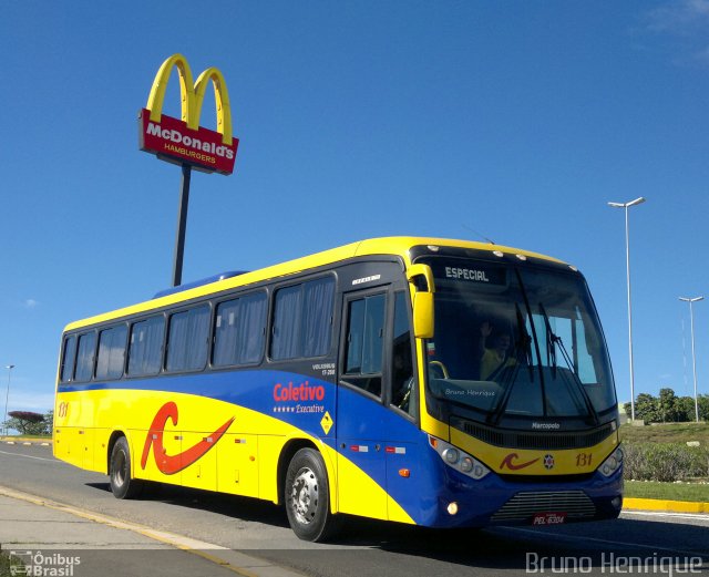 Coletivo Transportes 131 na cidade de Caruaru, Pernambuco, Brasil, por Rodrigo Fonseca. Número da foto: #1810197.