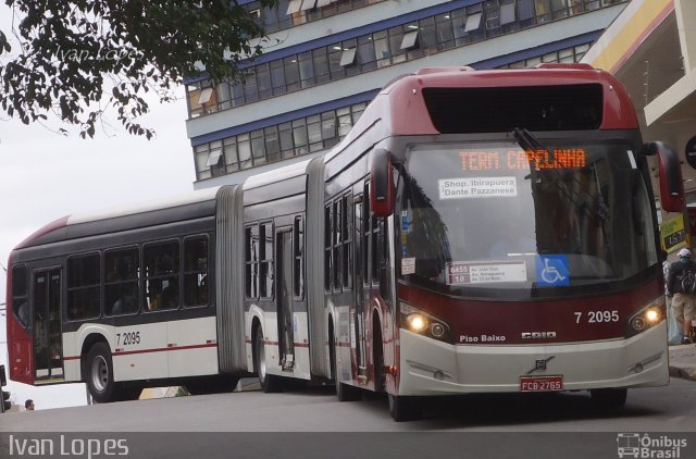 Viação Campo Belo 7 2095 na cidade de São Paulo, São Paulo, Brasil, por Ivan da Silva Lopes. ID da foto: 1808687.