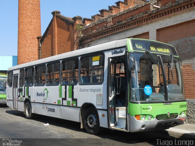 Sigma Transportes Coletivos 10008 na cidade de Piracicaba, São Paulo, Brasil, por Tiago Longo. ID da foto: 1808299.