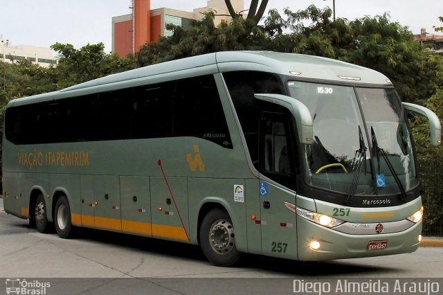 Viação Itapemirim 257 na cidade de São Paulo, São Paulo, Brasil, por Diego Almeida Araujo. Número da foto: #1809576.