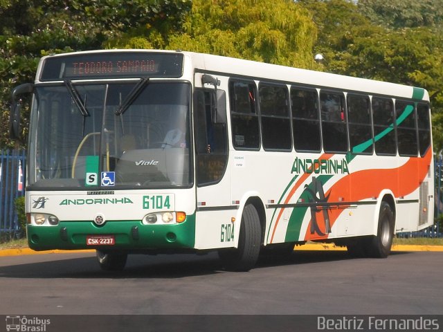 Empresa de Transportes Andorinha 6104 na cidade de Presidente Prudente, São Paulo, Brasil, por Beatriz Fernandes. ID da foto: 1809543.