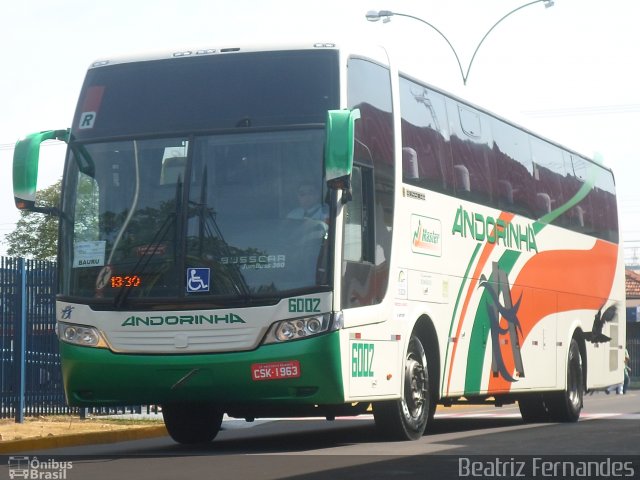 Empresa de Transportes Andorinha 6002 na cidade de Presidente Prudente, São Paulo, Brasil, por Beatriz Fernandes. ID da foto: 1811471.