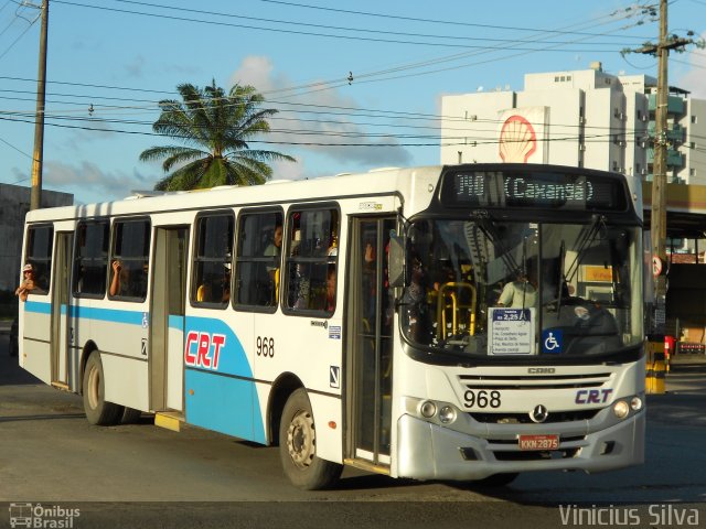 CRT - Cidade do Recife Transportes 968 na cidade de Recife, Pernambuco, Brasil, por Vinicius Silva. Número da foto: #1810952.
