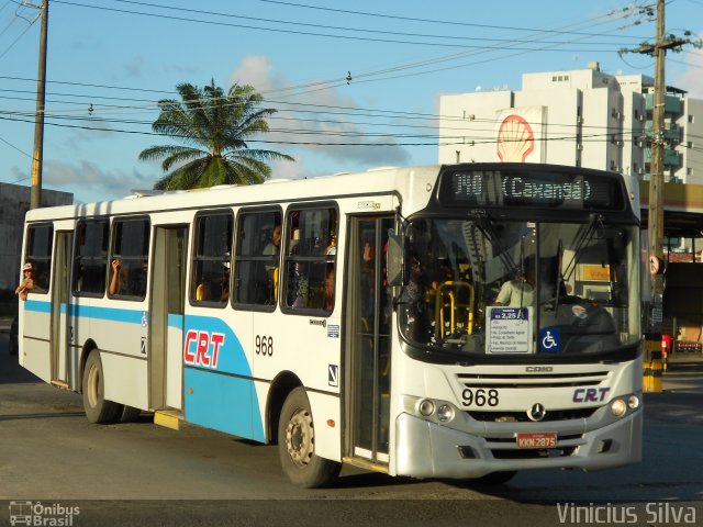 CRT - Cidade do Recife Transportes 968 na cidade de Recife, Pernambuco, Brasil, por Vinicius Silva. ID da foto: 1810952.