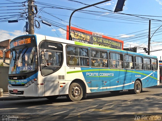 Viação Ponte Coberta RJ 190.094 na cidade de Rio de Janeiro, Rio de Janeiro, Brasil, por Zé Ricardo Reis. Número da foto: #1812218.