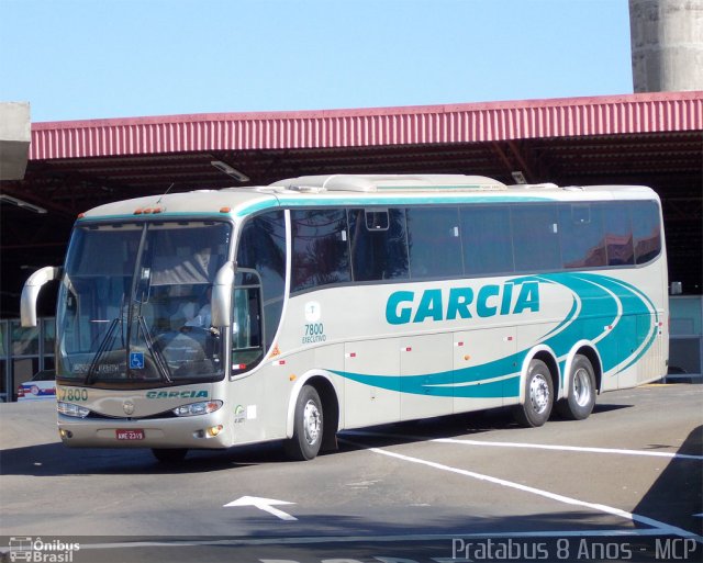 Viação Garcia 7800 na cidade de Londrina, Paraná, Brasil, por Cristiano Soares da Silva. Número da foto: #1810502.