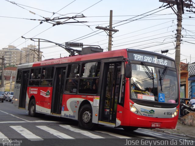 Himalaia Transportes > Ambiental Transportes Urbanos 4 1834 na cidade de São Paulo, São Paulo, Brasil, por José Geyvson da Silva. Número da foto: #1812175.