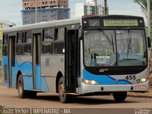 VBL - Viação Branca do Leste 455 na cidade de Imperatriz, Maranhão, Brasil, por João Victor. ID da foto: 1811200.