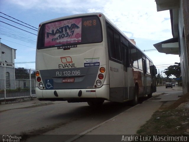 Evanil Transportes e Turismo RJ 132.096 na cidade de Nova Iguaçu, Rio de Janeiro, Brasil, por André Luiz Nascimento. Número da foto: #1812739.