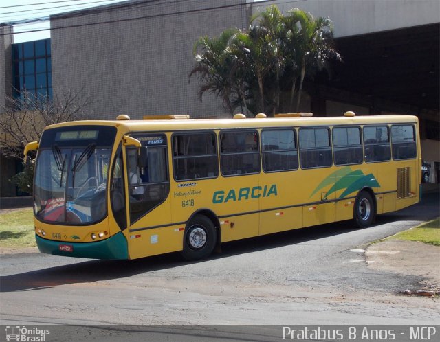 Viação Garcia 6418 na cidade de Apucarana, Paraná, Brasil, por Cristiano Soares da Silva. Número da foto: #1812631.