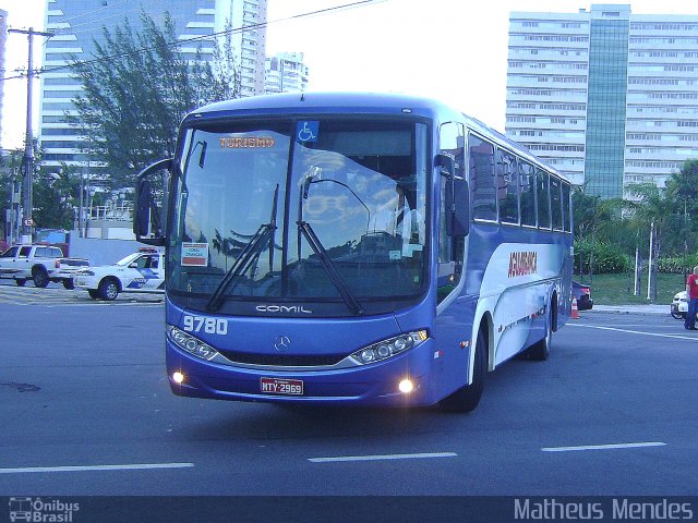 Viação Águia Branca 9780 na cidade de Vitória, Espírito Santo, Brasil, por Matheus Mendes. ID da foto: 1812518.