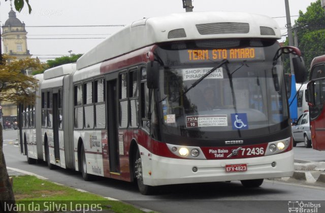 Viação Campo Belo 7 2436 na cidade de São Paulo, São Paulo, Brasil, por Ivan da Silva Lopes. Número da foto: #1812966.
