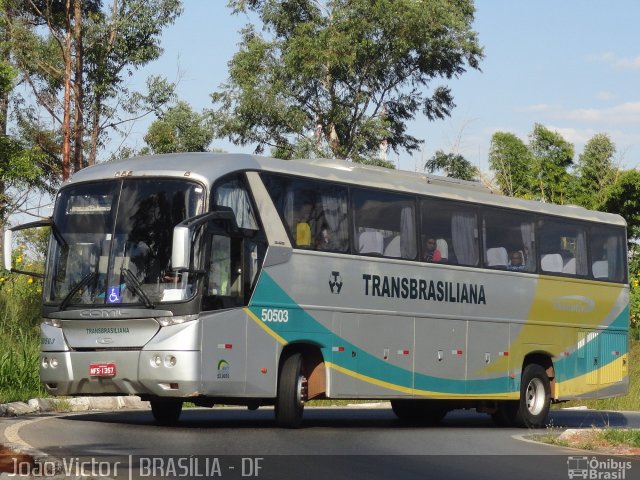 Transbrasiliana Transportes e Turismo 50503 na cidade de Brasília, Distrito Federal, Brasil, por João Victor. ID da foto: 1813994.