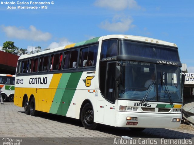 Empresa Gontijo de Transportes 11045 na cidade de João Monlevade, Minas Gerais, Brasil, por Antonio Carlos Fernandes. ID da foto: 1812837.