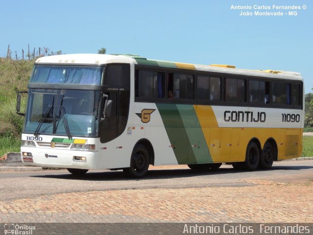 Empresa Gontijo de Transportes 11090 na cidade de João Monlevade, Minas Gerais, Brasil, por Antonio Carlos Fernandes. ID da foto: 1812840.