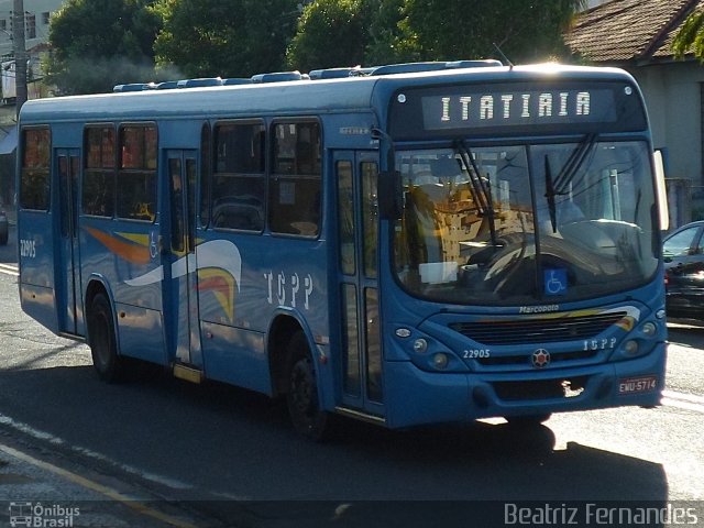 TCPP - Transporte Coletivo Presidente Prudente 22905 na cidade de Presidente Prudente, São Paulo, Brasil, por Beatriz Fernandes. Número da foto: #1813676.
