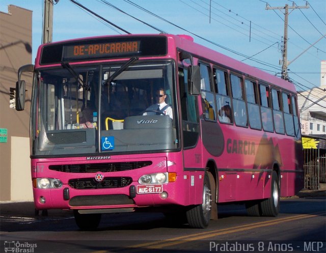 Viação Garcia 7567 na cidade de Arapongas, Paraná, Brasil, por Cristiano Soares da Silva. ID da foto: 1816102.