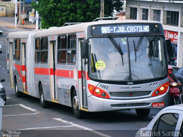 Auto Viação Floresta 7083 na cidade de Campo Grande, Mato Grosso do Sul, Brasil, por Gabriel Santos. ID da foto: 1815056.