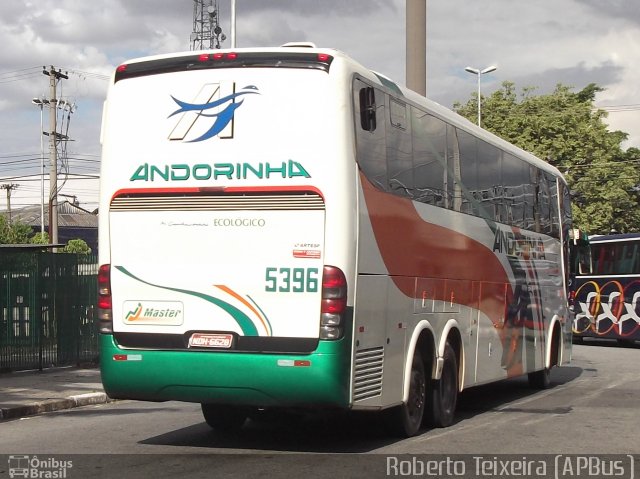 Empresa de Transportes Andorinha 5396 na cidade de São Paulo, São Paulo, Brasil, por Roberto Teixeira. ID da foto: 1815476.