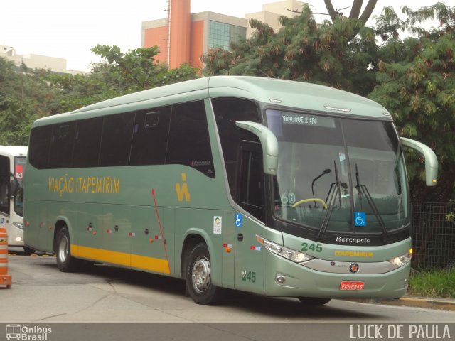 Viação Itapemirim 245 na cidade de São Paulo, São Paulo, Brasil, por Luis de Ricado Brito. ID da foto: 1815965.