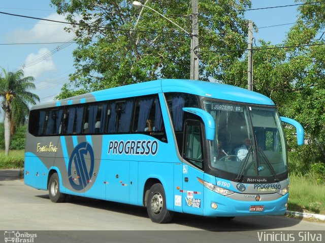 Auto Viação Progresso 6190 na cidade de Recife, Pernambuco, Brasil, por Vinicius Silva. Número da foto: #1815415.