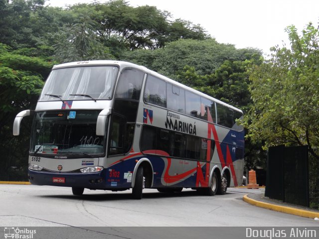 Expresso Maringá 5102 na cidade de São Paulo, São Paulo, Brasil, por Douglas Alvim. Número da foto: #1816053.
