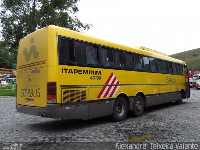 Viação Itapemirim 40199 na cidade de Manhuaçu, Minas Gerais, Brasil, por Alexandre  Teixeira Valente. Número da foto: #1818422.
