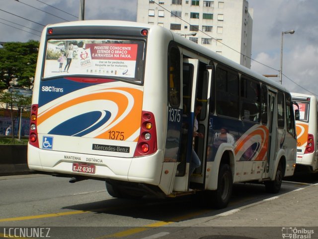 SBC Trans 1375 na cidade de São Bernardo do Campo, São Paulo, Brasil, por Luis Nunez. Número da foto: #1818188.