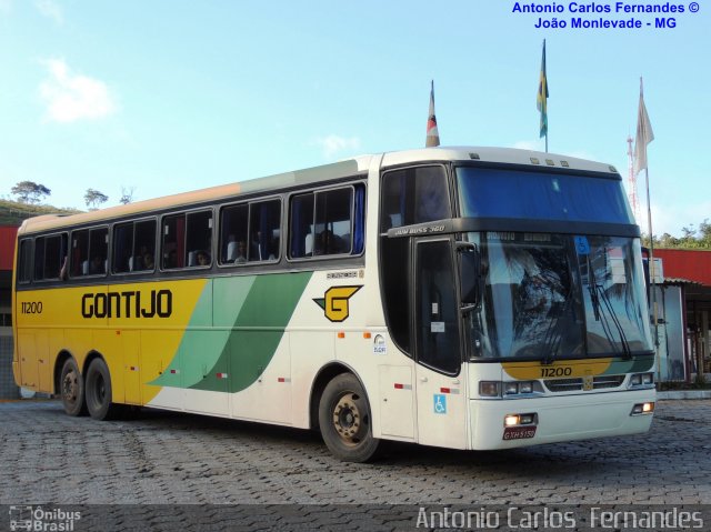 Empresa Gontijo de Transportes 11200 na cidade de João Monlevade, Minas Gerais, Brasil, por Antonio Carlos Fernandes. ID da foto: 1816391.