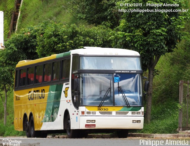 Empresa Gontijo de Transportes 11030 na cidade de João Monlevade, Minas Gerais, Brasil, por Philippe Almeida. ID da foto: 1817769.