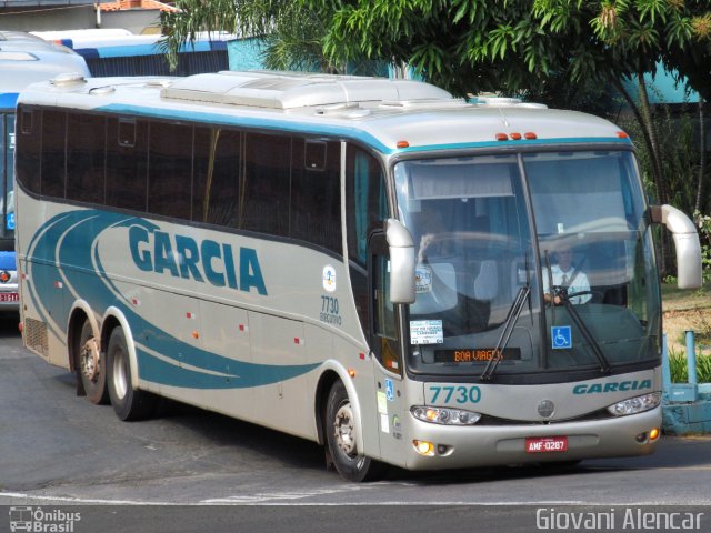 Viação Garcia 7730 na cidade de Piracicaba, São Paulo, Brasil, por Giovani Alencar. Número da foto: #1818260.