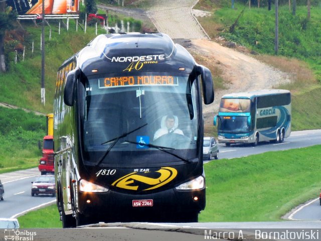 Expresso Nordeste 4810 na cidade de Campo Largo, Paraná, Brasil, por Marco A.   Bornatoviski. Número da foto: #1817920.