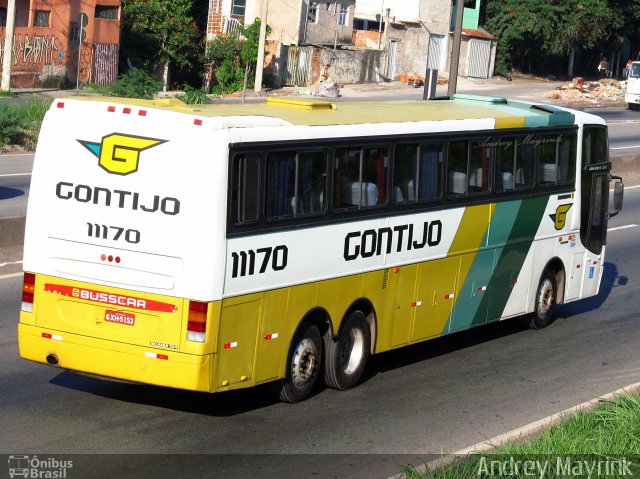 Empresa Gontijo de Transportes 11170 na cidade de Belo Horizonte, Minas Gerais, Brasil, por Andrey Gustavo. ID da foto: 1816493.